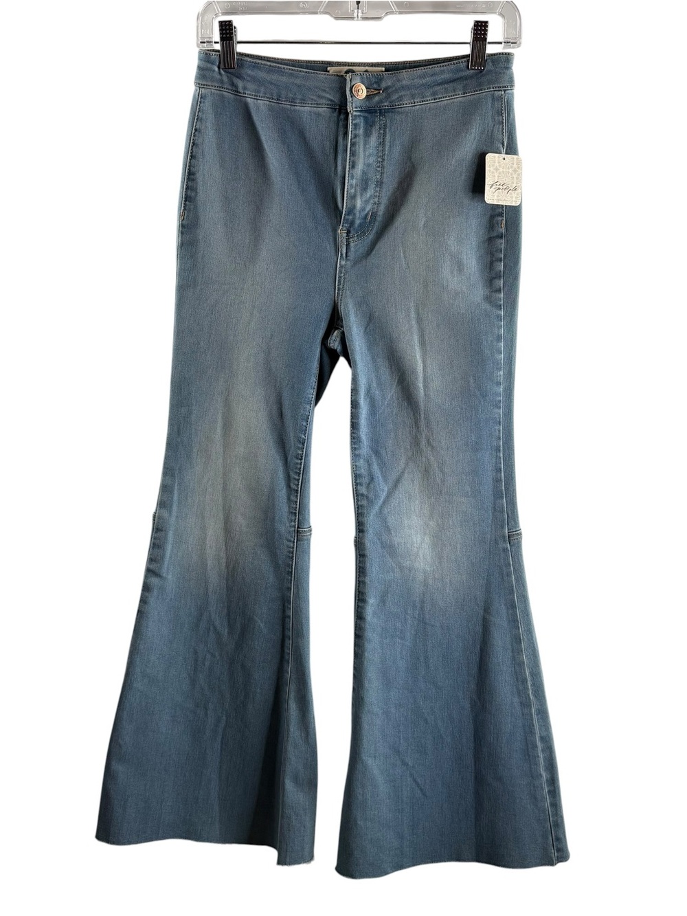 FREE PEOPLE Light Blue Stretch Flare Jeans NWT $78